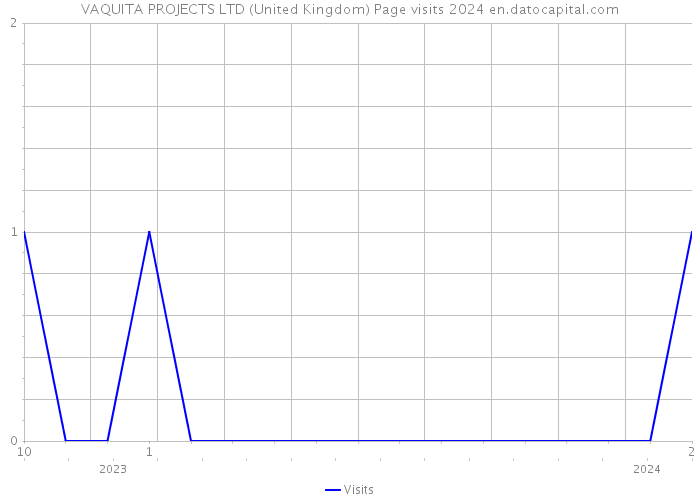 VAQUITA PROJECTS LTD (United Kingdom) Page visits 2024 