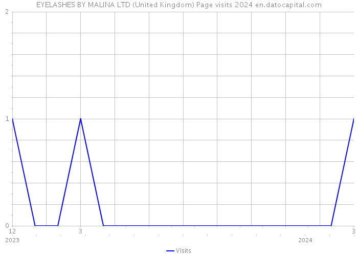 EYELASHES BY MALINA LTD (United Kingdom) Page visits 2024 
