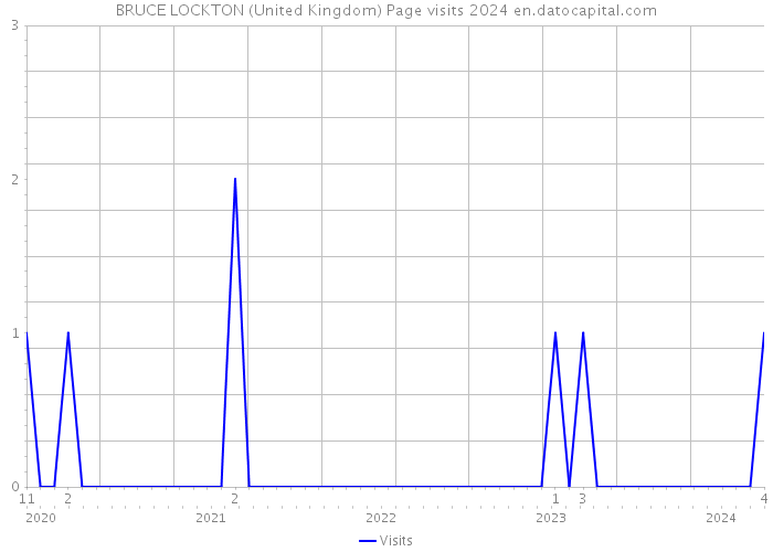 BRUCE LOCKTON (United Kingdom) Page visits 2024 