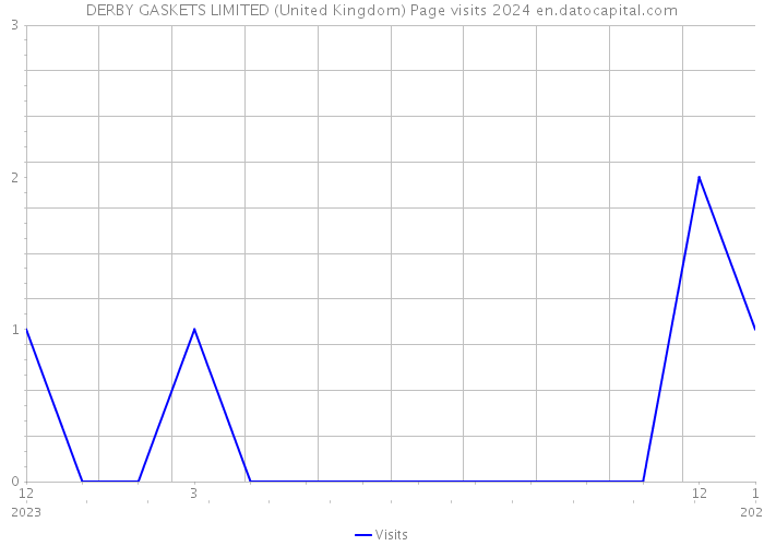 DERBY GASKETS LIMITED (United Kingdom) Page visits 2024 