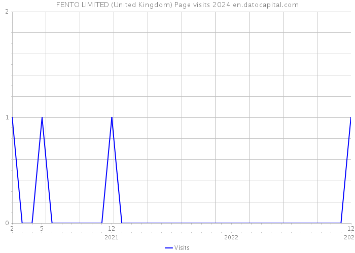 FENTO LIMITED (United Kingdom) Page visits 2024 