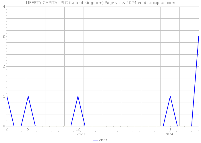 LIBERTY CAPITAL PLC (United Kingdom) Page visits 2024 