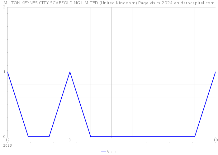 MILTON KEYNES CITY SCAFFOLDING LIMITED (United Kingdom) Page visits 2024 