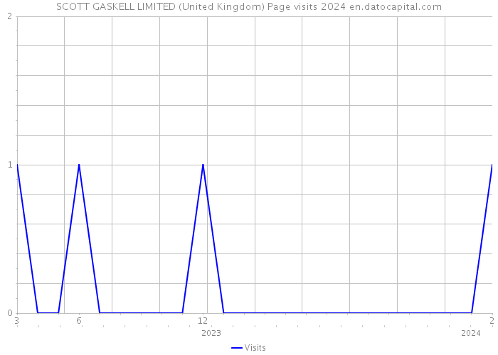 SCOTT GASKELL LIMITED (United Kingdom) Page visits 2024 