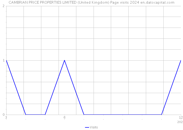 CAMBRIAN PRICE PROPERTIES LIMITED (United Kingdom) Page visits 2024 