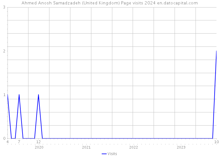 Ahmed Anosh Samadzadeh (United Kingdom) Page visits 2024 