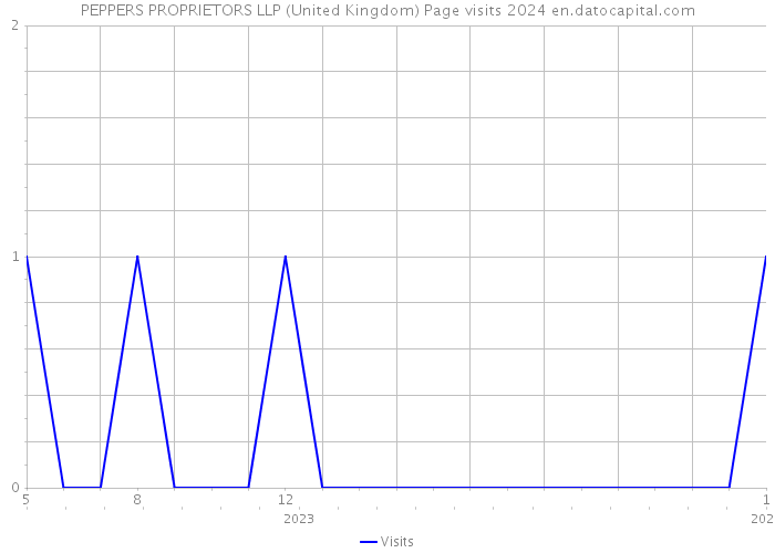 PEPPERS PROPRIETORS LLP (United Kingdom) Page visits 2024 