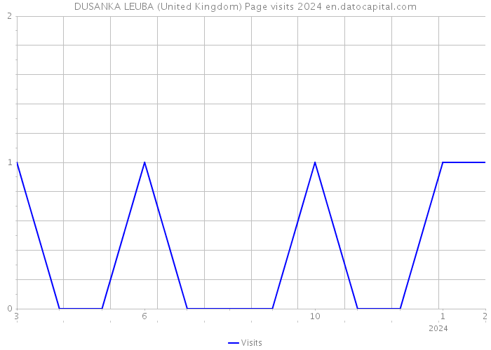 DUSANKA LEUBA (United Kingdom) Page visits 2024 