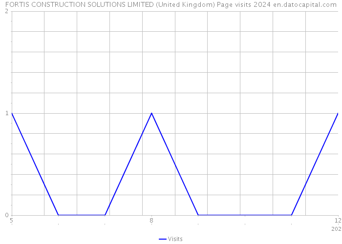 FORTIS CONSTRUCTION SOLUTIONS LIMITED (United Kingdom) Page visits 2024 