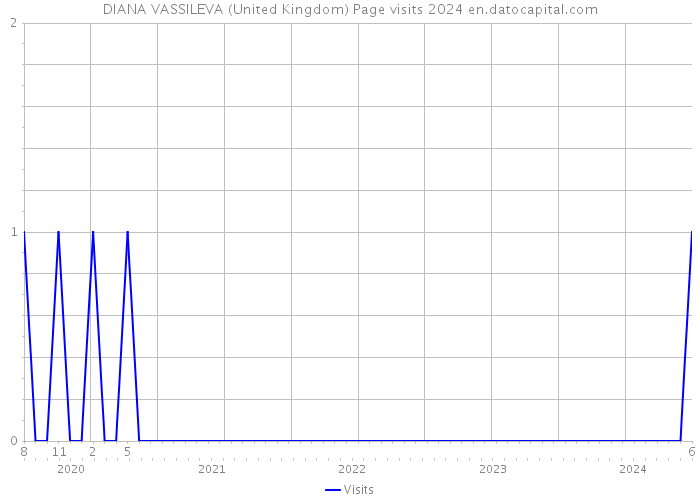 DIANA VASSILEVA (United Kingdom) Page visits 2024 