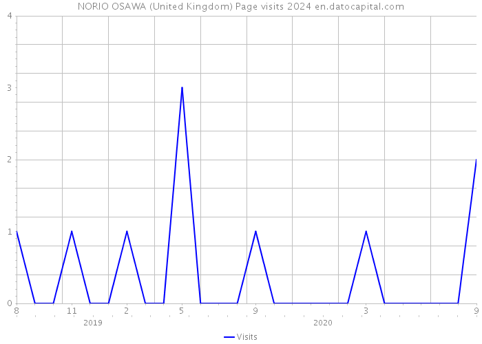NORIO OSAWA (United Kingdom) Page visits 2024 