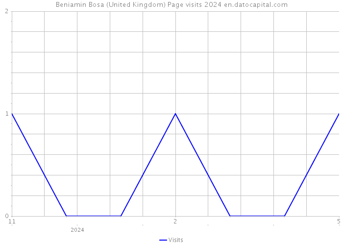 Beniamin Bosa (United Kingdom) Page visits 2024 