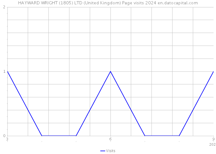 HAYWARD WRIGHT (1805) LTD (United Kingdom) Page visits 2024 