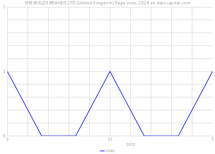 SHE BUILDS BRANDS LTD (United Kingdom) Page visits 2024 