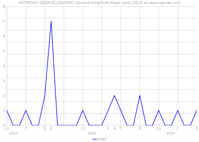 ANTHONY GEORGE GOLDING (United Kingdom) Page visits 2024 