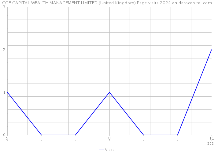 COE CAPITAL WEALTH MANAGEMENT LIMITED (United Kingdom) Page visits 2024 