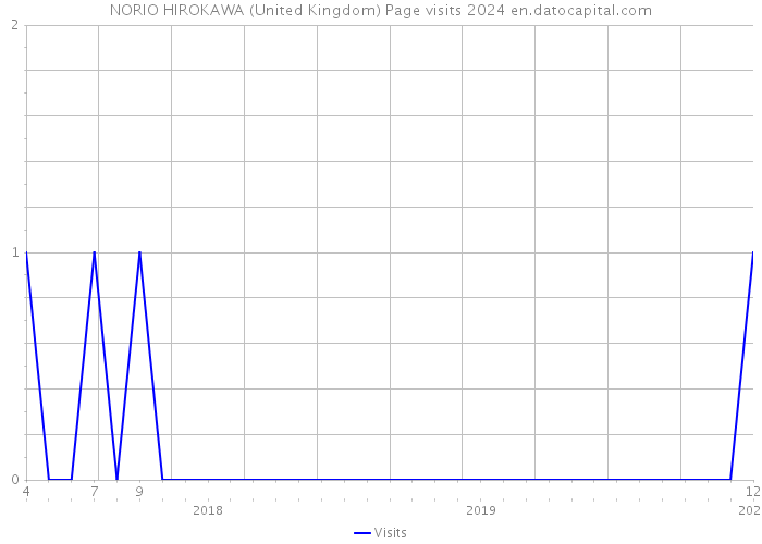 NORIO HIROKAWA (United Kingdom) Page visits 2024 