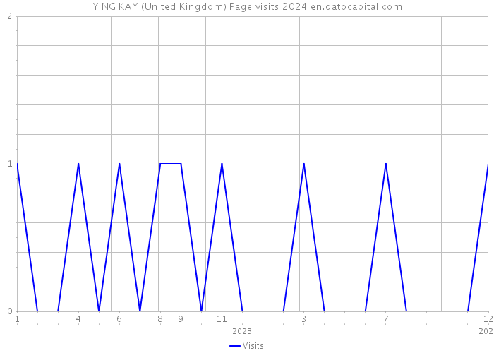 YING KAY (United Kingdom) Page visits 2024 