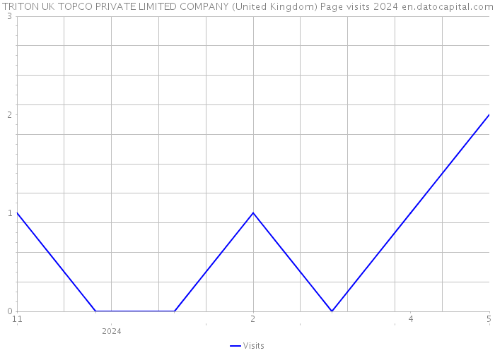 TRITON UK TOPCO PRIVATE LIMITED COMPANY (United Kingdom) Page visits 2024 