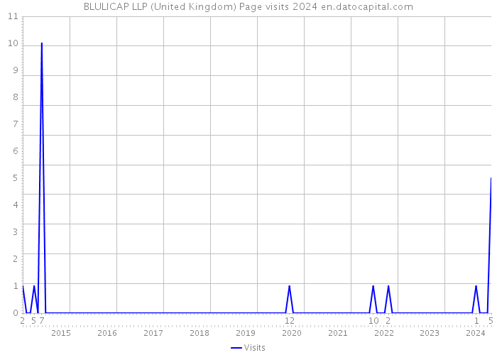 BLULICAP LLP (United Kingdom) Page visits 2024 