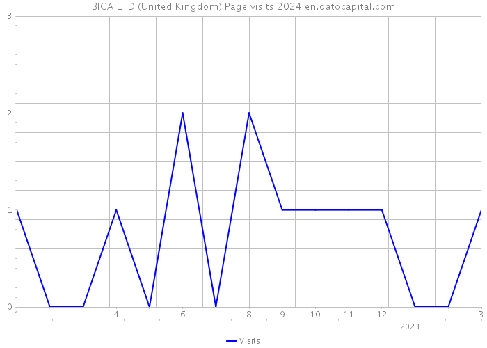 BICA LTD (United Kingdom) Page visits 2024 