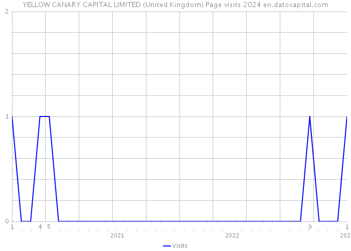 YELLOW CANARY CAPITAL LIMITED (United Kingdom) Page visits 2024 