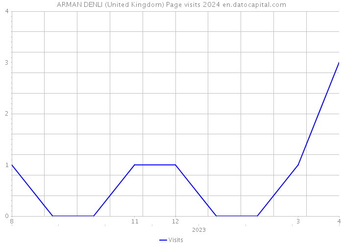 ARMAN DENLI (United Kingdom) Page visits 2024 