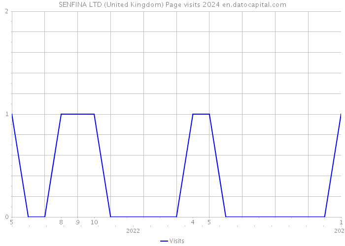 SENFINA LTD (United Kingdom) Page visits 2024 