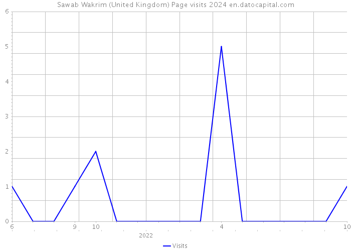 Sawab Wakrim (United Kingdom) Page visits 2024 