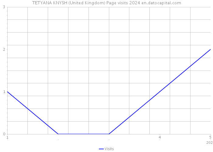 TETYANA KNYSH (United Kingdom) Page visits 2024 