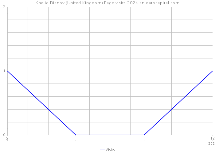 Khalid Dianov (United Kingdom) Page visits 2024 