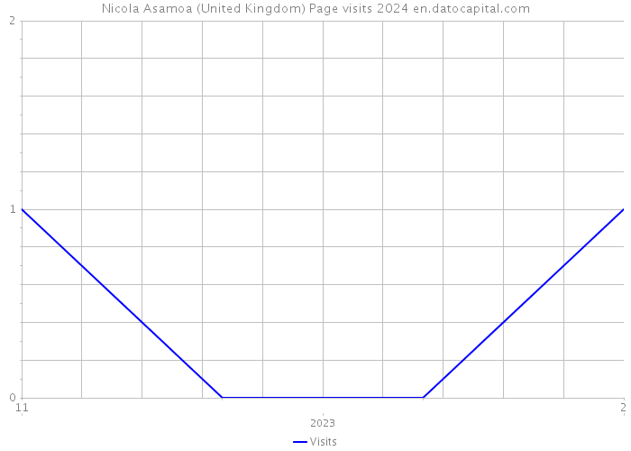 Nicola Asamoa (United Kingdom) Page visits 2024 