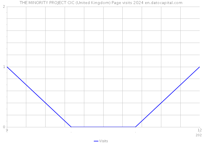 THE MINORITY PROJECT CIC (United Kingdom) Page visits 2024 