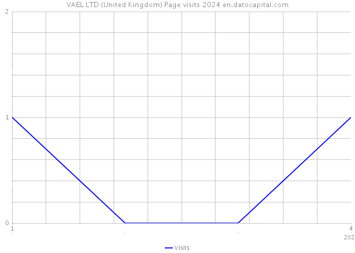 VAEL LTD (United Kingdom) Page visits 2024 
