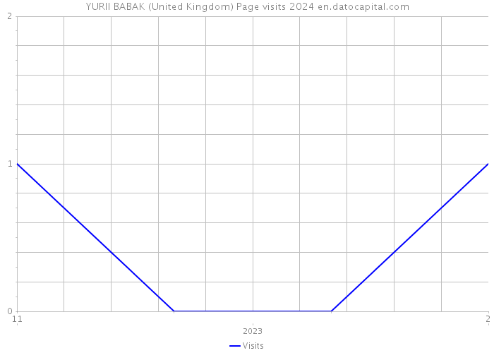 YURII BABAK (United Kingdom) Page visits 2024 