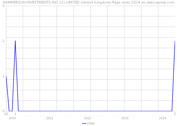 HAMMERSON INVESTMENTS (NO 12) LIMITED (United Kingdom) Page visits 2024 