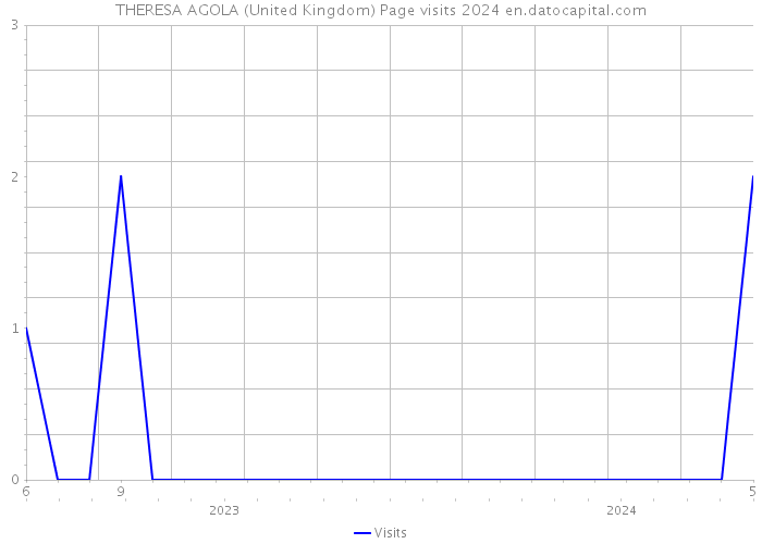 THERESA AGOLA (United Kingdom) Page visits 2024 