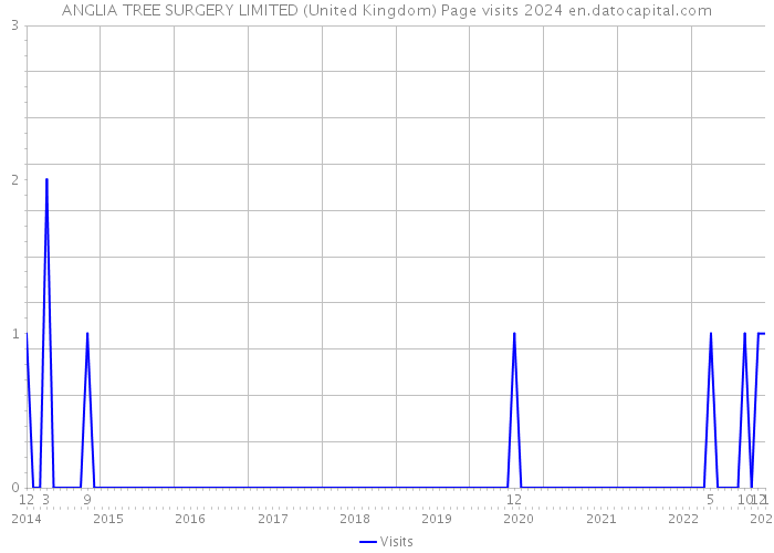 ANGLIA TREE SURGERY LIMITED (United Kingdom) Page visits 2024 