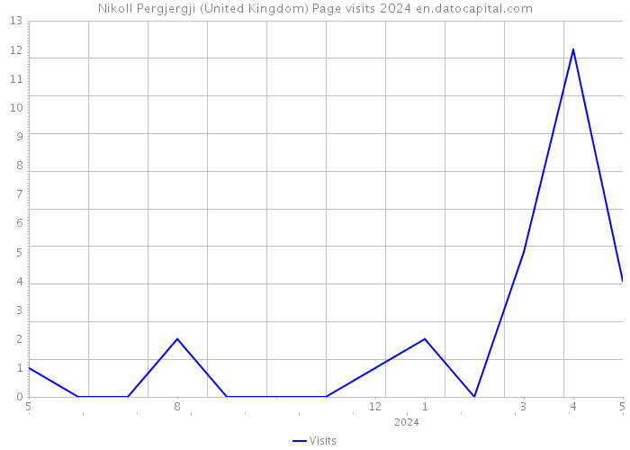 Nikoll Pergjergji (United Kingdom) Page visits 2024 