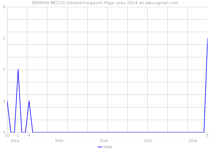 ERMINIA BECCIU (United Kingdom) Page visits 2024 