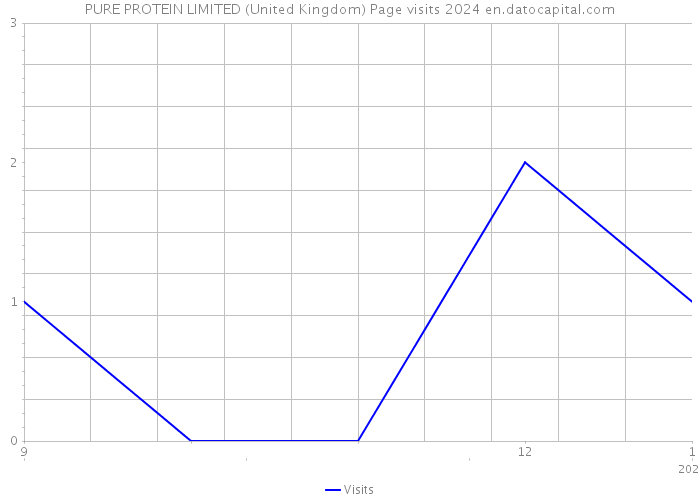 PURE PROTEIN LIMITED (United Kingdom) Page visits 2024 