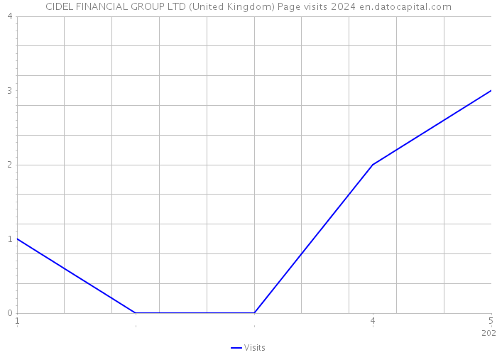 CIDEL FINANCIAL GROUP LTD (United Kingdom) Page visits 2024 