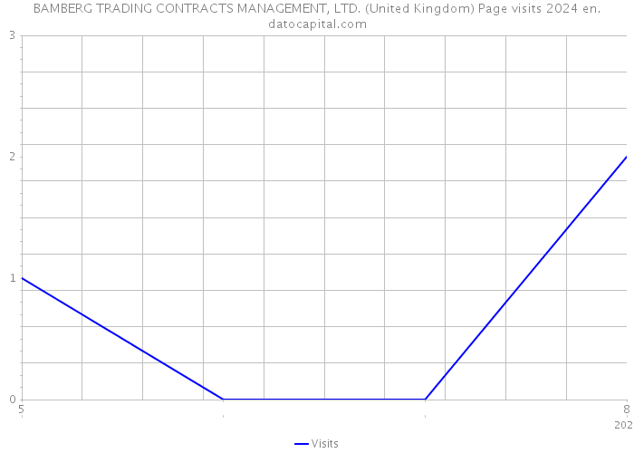 BAMBERG TRADING CONTRACTS MANAGEMENT, LTD. (United Kingdom) Page visits 2024 