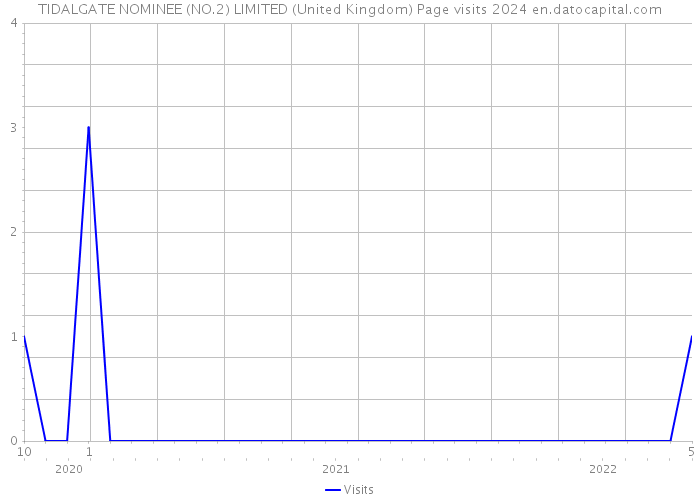 TIDALGATE NOMINEE (NO.2) LIMITED (United Kingdom) Page visits 2024 