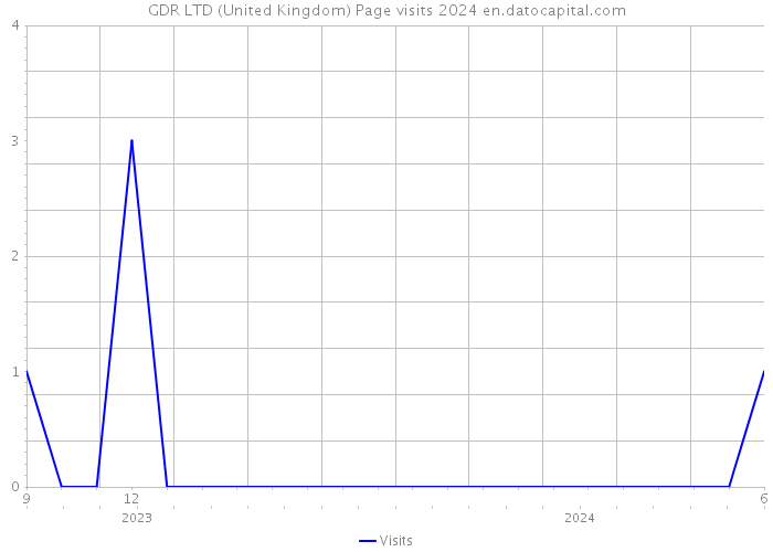 GDR LTD (United Kingdom) Page visits 2024 