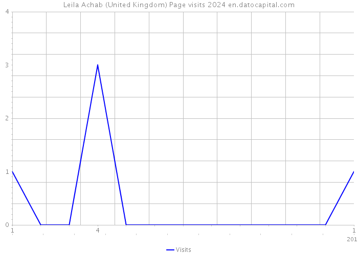 Leila Achab (United Kingdom) Page visits 2024 