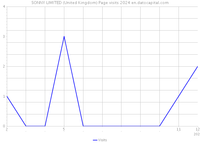 SONNY LIMITED (United Kingdom) Page visits 2024 