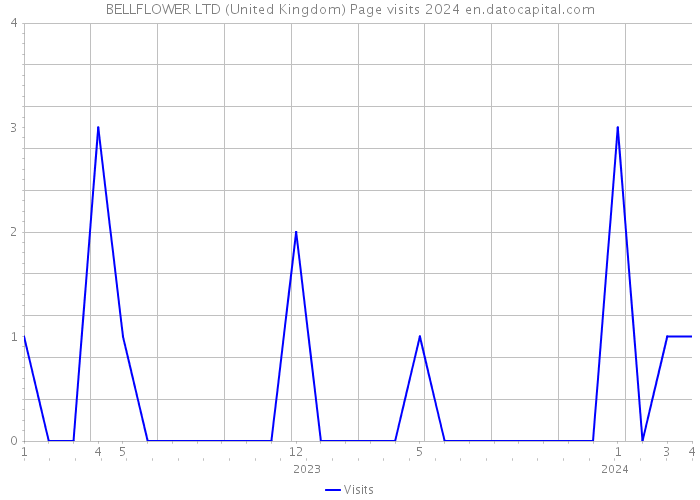 BELLFLOWER LTD (United Kingdom) Page visits 2024 