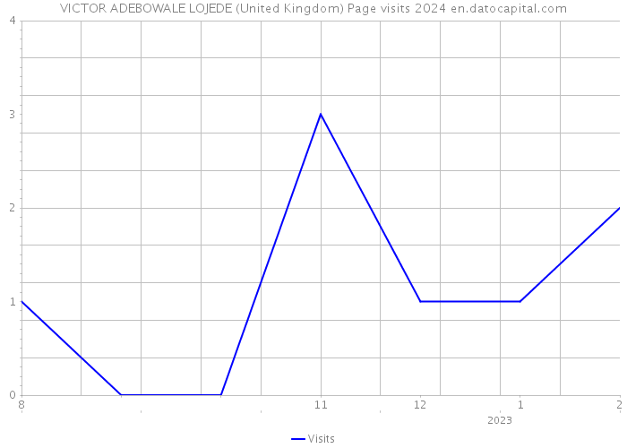 VICTOR ADEBOWALE LOJEDE (United Kingdom) Page visits 2024 