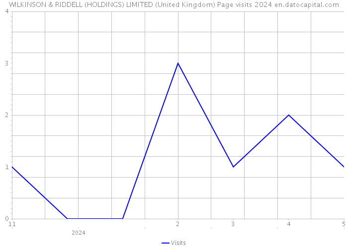 WILKINSON & RIDDELL (HOLDINGS) LIMITED (United Kingdom) Page visits 2024 